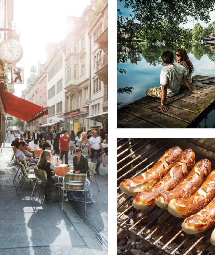 Aussenansicht eines modernen Einfamilienhauses im Obstgarten, Buch bei Frauenfeld
